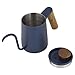 Dzbanek do kawy, drewniany uchwyt do polerowania powierzchni wylewka czajnik do restauracji(Niebieski)