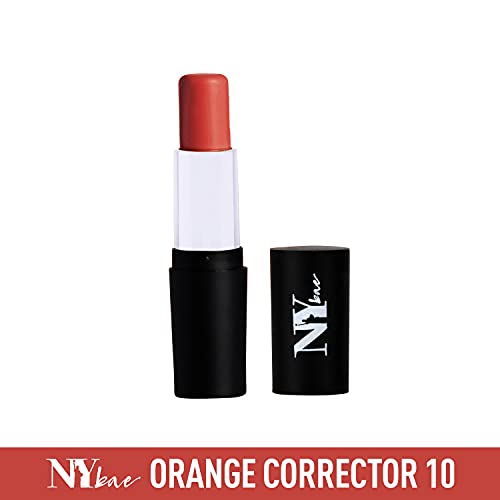 Image of NY Bae All In One Stick - Foundation Concealer Contour Color Corrector Stick | Flawless Texture, Natural Finish | For Hiding Dark Spots on Dark Skin - Shady in Chinatown - Orange Corrector 10