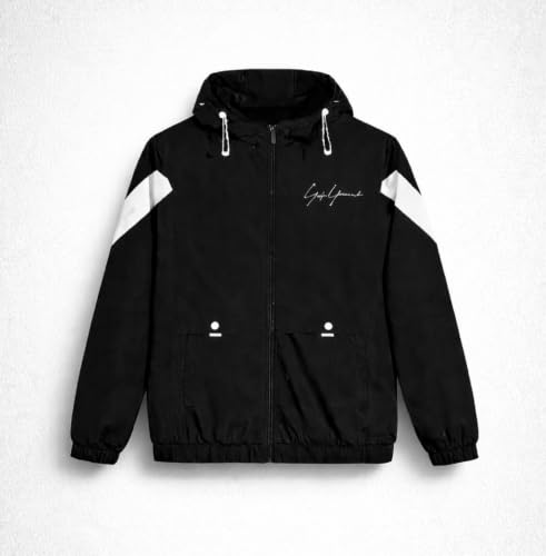 Men's Polyester Hooded Jacket with Full Front Zipper | Lightweight Casual Windcheater Jacket with Long Sleeves, Drawstring Hood, Elastic Cuffs & Front Pockets - Image 3