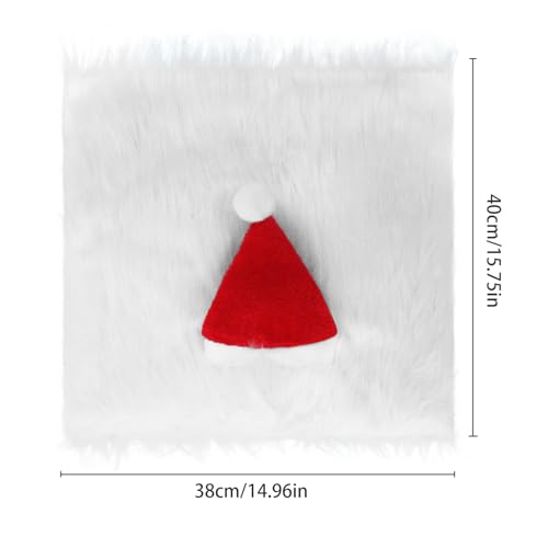 Chapeau de Noël pour chien réglable grand format avec cache-cou thermique - 6