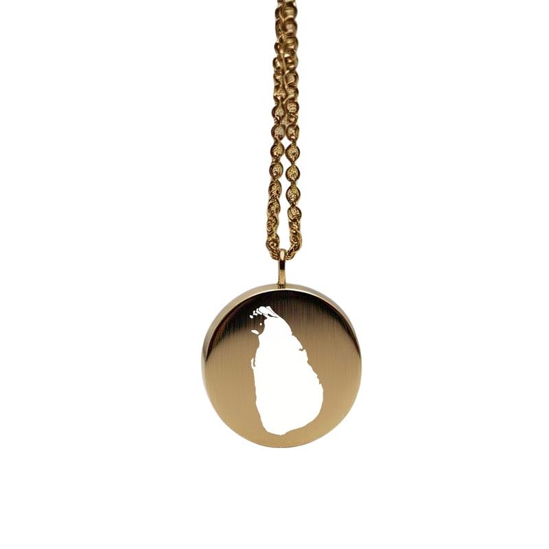 Pendentif carte du Sri Lanka argent robuste ne ternit pas