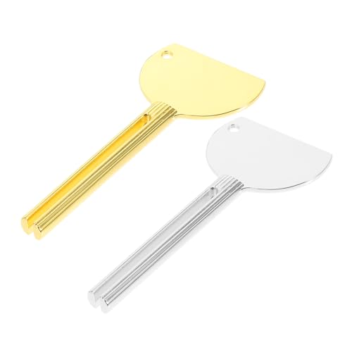KOMBIUDA Toothpaste Extruder Squeezer Set of 2 Metal Cream Squeezer Paw Design Easy to Use Reduces Waste