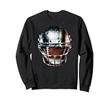 Fußballhelm mit USA-Flagge und Spielball Gridiron Sweatshirt