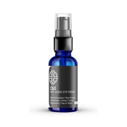 PureC60OliveOil.com Carbon 60 Anti-Aging Eye Cream 30ml with Matrixyl 3000, Tripeptide-5, Hydrating Botanical Hyaluronic Acid and Vitamin C for Men & Women Made with Organic Ingredients