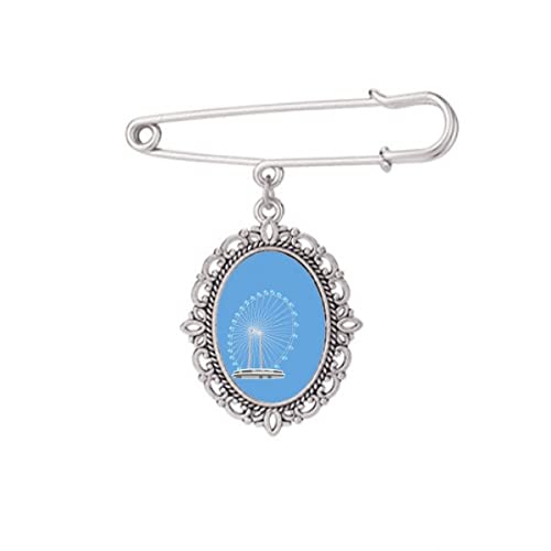 Broche de Singapour Grande Roue pour sublimer votre chemise au quotidien