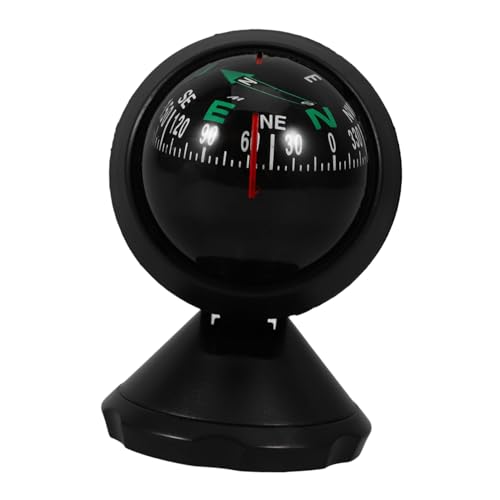 Anneome Vehicle Compass Car Compass Auto Mini Adhesive for Dashboard Navigation