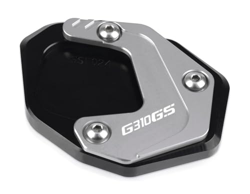 Béquille moto instable ? Solution plaque d'extension G310GS rouge - 3