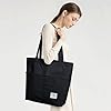 KALIDI Canvas Tasche Damen Handtasche mit Vorderen Taschen Umhängetasche Shopper Tasche Damen Groß Schultertasche für Schule Arbeit Einkauf Alltag Reisen #4
