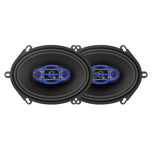 Jensen JS6804 4-Way 5x7 / 6x8 inch 4-Way Car Audio Speakers Pair with 320 Watts Peak Power | 160