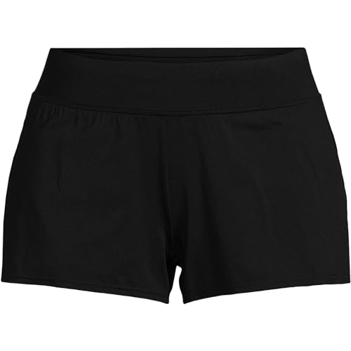Lands' End Women's Chlorine Resistant Smoothing Control Curvy 3" Swim Shorts3