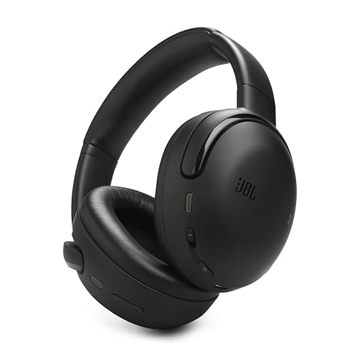 JBL Tour One M3, kabellose Over-Ear Bluetooth Kopfhörer, True Adaptive Noise-Cancelling, 70 Stunden Spielzeit, komfortablel, Spatial 360 Sound mit Kopfhörer-Tracking, USB-C kompatibel, Schwarz