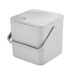 Minky 3.5L Caddy, Kitchen Food Waste Caddy, Recycle Bins for Kitchen, Multipurpose Storage Caddy, Removable Bag Retention Ring & Sturdy Handle, Choice of Colours, Made in the UK