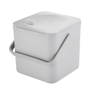 Minky 3.5L Caddy, Kitchen Food Waste Caddy, Recycle Bins for Kitchen, Multipurpose Storage Caddy, Removable Bag Retention Ring & Sturdy Handle, Choice of Colours, Made in the UK