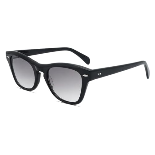 Lunettes de soleil rétro UV400 en acétate pour homme et femme