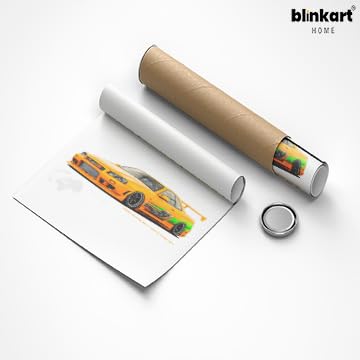 Image of BLINKART Nissan & Toyota Skyline & SupraCar Posters Sticker Gift Items for Boys Room Wall Decor || Comes with Double-Sided Tape|| Decoration Bedroom Living Room Office Studio Decor | 12x18 In (A3) - CAR-268