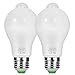 Produktbild Adoric Intelligente Lampe LED E26/E27 10W 5700K mit Bewegungsmelder Fotozellensensor Intelligente Sensorlampe Glühbirne, Automatische Glühbirne für Haustür Balkon Garage Treppen, 2 Pack,Kaltweiß
