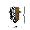 South Dakota Buffalo Vinyl Sticker - 3" Decal for Water Bottles, Campers, Helmets, Laptops (ST-0387) #1