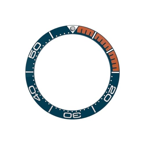 1�� 38mm Sea300 �J�[�u�h�Z���~�b�N�x�[���C���T�[�g SKX007 �V�[�}�X�^�[ 300 �E�H�b�`�P�[�X�����O �X�y�A�p�[�c(09 Bezel Insert)