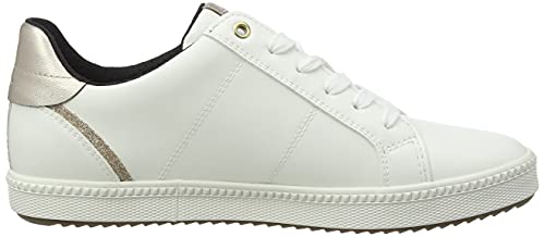 Geox D Blomiee C, Sneakers Donna, Bianco (White