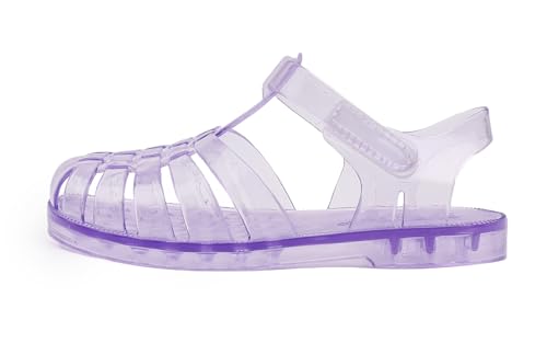 Image of GUGUYeah Jelly Sandals for Girls,Closed Toe Princess Costume Summer Dress Shoes Fisherman Gladiator Water Beach Flat Sandals for Toddler /Little Kid /Big Kid