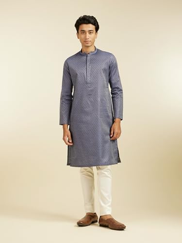 Image of DIWAS BY MANYAVAR Men's Art Silk Printed Kurta (1pc)