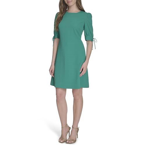 Image of Tommy Hilfiger Women's 3 /4 Sleeves Diamond Bouquet Shift Dress