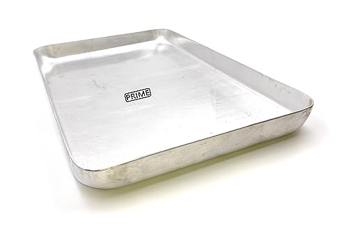 Image of Prime Bakers and Moulders Aluminum Baking Tray, Silver (12x8 Inch)