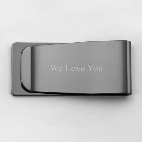 THINGS REMEMBERED Engraved Gunmetal Money Clip (Free Customization)3