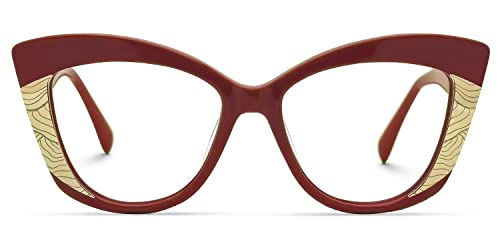 Image of Zeelool Vintage Cat Eye Blue Light Blocking Glasses for Women Amy JGA300178