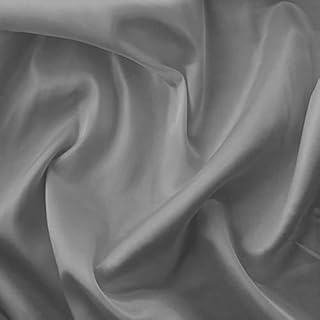 Silky Satin Liquid Fabric Plain Luxury Dress Craft Decoration Drape Dancewear Material 60"  150cm Wide | Sold Per Half Metre (Navy Blue)