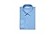 Calvin Klein Men's Slim Fit Non-Iron Herringbone Point Collar Dress Shirt, Smokey Blue, 15.5