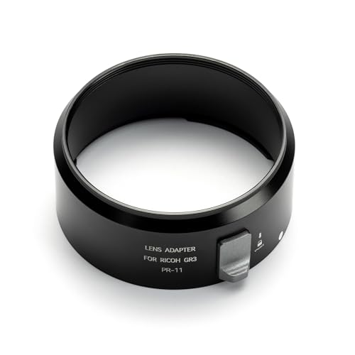 Adaptador de lente NiSi PR-11 para Ricoh GR III y MK II | Diseño con bloqueo seguro, compatible con rosca de 49 mm para filtros y accesorios, reemplaza al GA-1 de Ricoh, aluminio miniatura 1