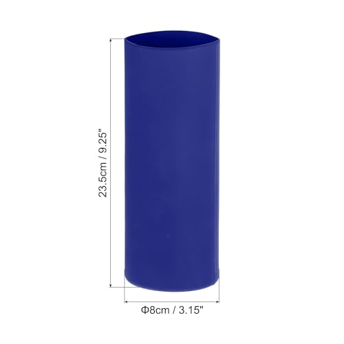 PATIKIL Silicone Sublimation Tumblers Sleeve, 2 Pcs Heat Resistant Seamless Tumblers Wrap for 30 Oz Skinny Sublimation Blank Cups, Blue - Image 2