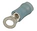 Amp 320619 Ring Tongue Terminal, 14-16 Amp, Tin Loose Piece, 17.86 mm L x 6.35 mm D, Blue (Pack of 30)