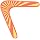 Karlak Boomerang Clásico de Madera en Forma de V para Deportes al Aire Libre Juguete para Niños de 8 años en Adelante Color Naranja 30cm miniatura 5