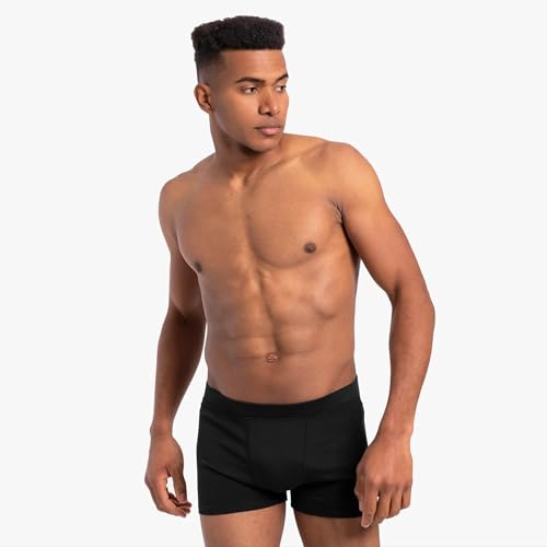 AYA | Men's Organic Pima Cotton Boxer Briefs | Black M2