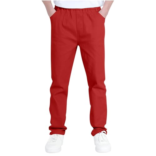 Cargo Pants for Teen Boys Fashion Baggy Elastic Waist Joggers with Pockets Fall Oversized Athletic Casual Sweatpants