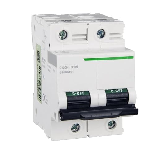Disjoncteur 125A C120H bipolaire courbe D 400V protection distribution réseau électrique triphasé