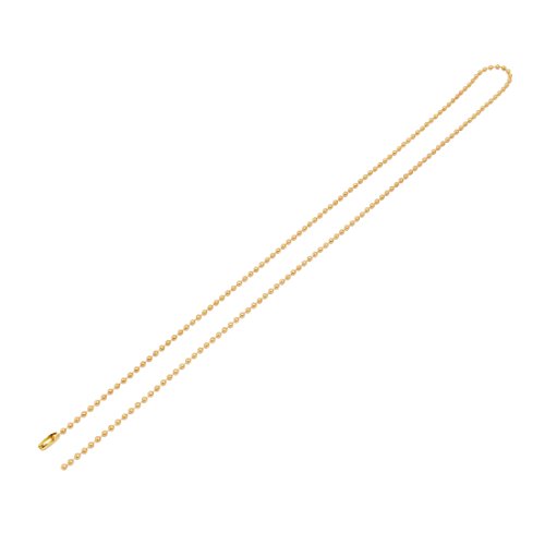 Aexit Chaîne de clé de boule de connecteur perlée de cuivre de diamètre de 2.4mm doré ton 60cm de longueur OZ929041X593697V