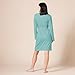 Amazon Essentials Women's Lightweight Waffle Mid-Length Robe (Available in Plus Size), Teal Blue, Medium