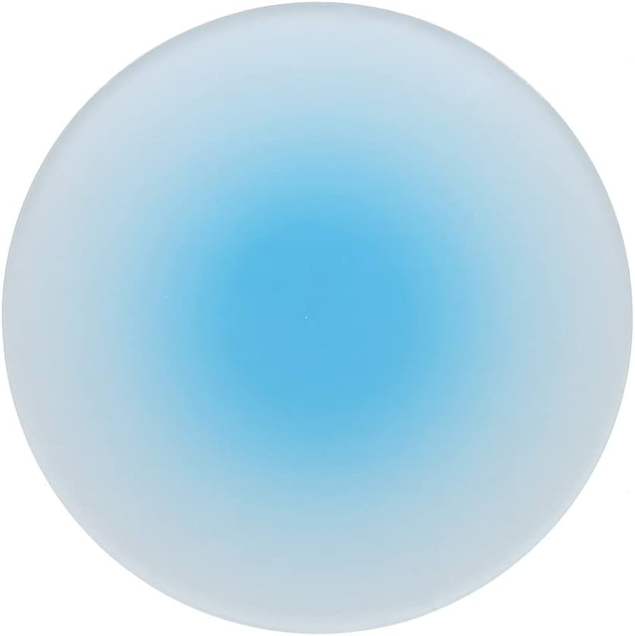 青緑グラデーションの丸皿