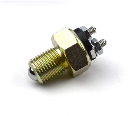 POLLAK Precision Ball Switch - NO - Button Terminals - PN 21-385P (Pack of 1) - Yellow - Push Button Actuator - ON-ON Operation