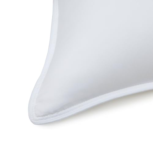 Image of Amazon Basics Down Alternative Pillow for Side and Back Sleepers, Medium Density, Standard Size, 26 inch x 20 inch, 2-Pack, White