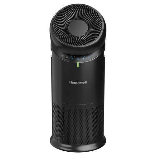 Honeywell Allergen Plus 3-in-1 HEPA Fan Air Purifier, Circulator, Black