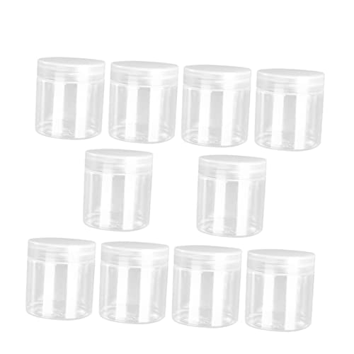 WOONEKY 10 Bottiglie Dacqua Rotonde Da 140 Ml A Prova Di Perdite in Plastica Per La Conservazione E Lerogazione
