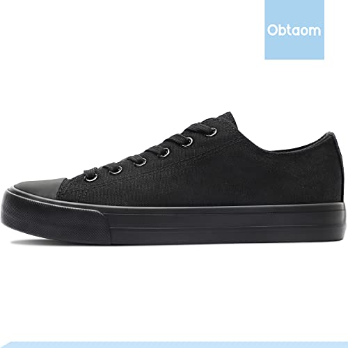 Image of Obtaom Unisex Canvas Shoes Low Top Fashion Sneakers Slip on Walking Shoe