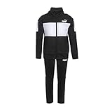 PUMA Boys' Track Jacket & Pant, Black, 12M