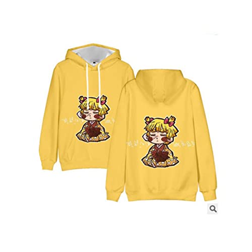 MONJI Moletom masculino com capuz Anime Boys Tanjirou Nezuko Zenitsu feminino Slayer, Multicolorido1