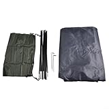 Opatiny Tienda de campaña ultraligera Oxford impermeable con ventilación de puertas, refugio ligero al aire libre con bolsa de transporte para mochileros y senderismo (2 personas verde militar)