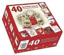 Christmas Cards - Box of 40 - Assorted Xmas Card Designs